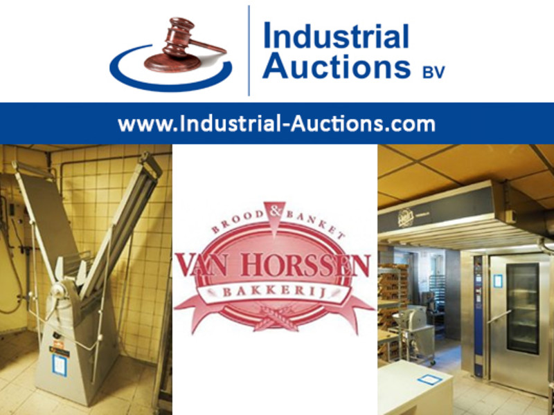 Industrial Auctions veilt bakkerijmachines Bakkerij van Horssen