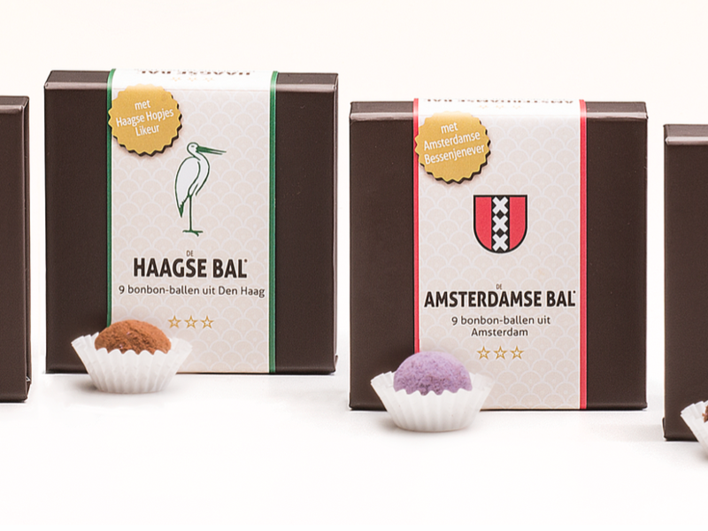 Bonbon-collectie speciaal voor streken en steden