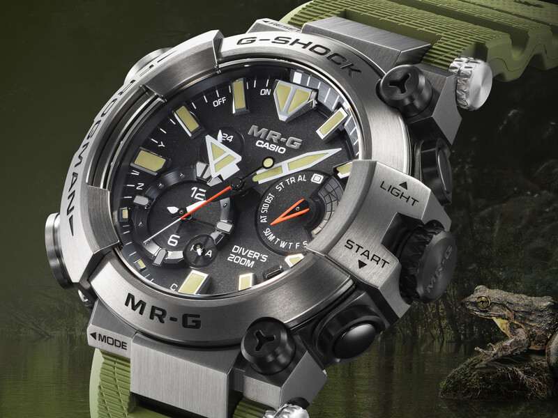 Casio brengt nieuwe MR-G uit, geïnspireerd op de Goliath kikker