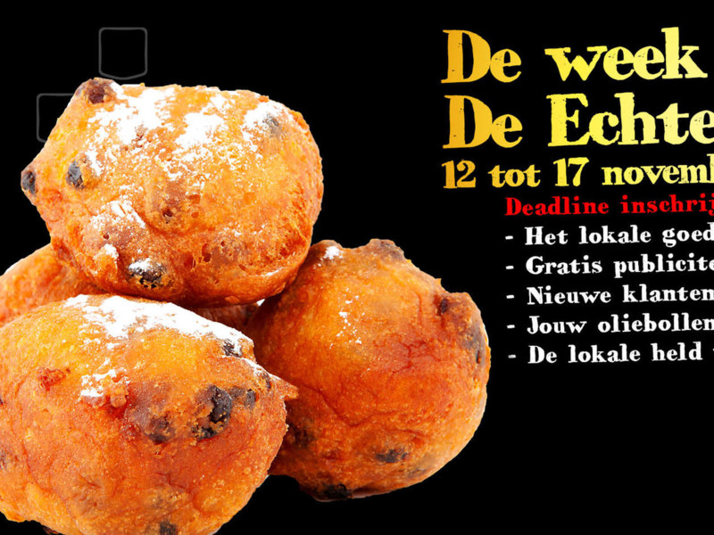 Inschrijving voor ‘De week van De Echte Oliebol’ gestart
